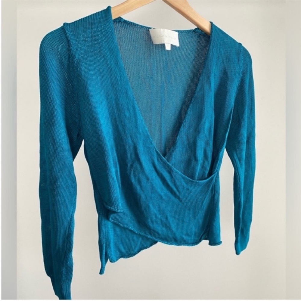 Michelle Mason Cross Wrap Sweater